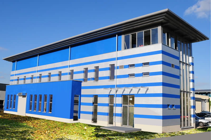 Architektur für Industriebauten, Bürogebäude, Verwaltungsgebäude